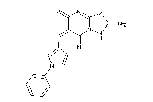5-imino-2-methylene-6-[(1-phenylpyrrol-3-yl)methylene]-3H-[1,3,4]thiadiazolo[3,2-a]pyrimidin-7-one