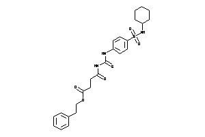 Image of 4-[[4-(cyclohexylsulfamoyl)phenyl]thiocarbamoylamino]-4-keto-butyric Acid Phenethyl Ester
