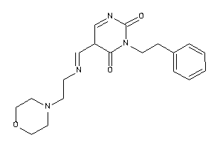 5-(2-morpholinoethyliminomethyl)-3-phenethyl-5H-pyrimidine-2,4-quinone