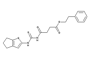 4-(5,6-dihydro-4H-cyclopenta[b]thiophen-2-ylthiocarbamoylamino)-4-keto-butyric Acid Phenethyl Ester