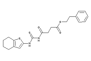 4-keto-4-(4,5,6,7-tetrahydrobenzothiophen-2-ylthiocarbamoylamino)butyric Acid Phenethyl Ester