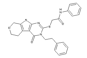 2-[[keto(phenethyl)BLAHyl]thio]-N-phenyl-acetamide