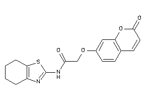 2-(2-ketochromen-7-yl)oxy-N-(4,5,6,7-tetrahydro-1,3-benzothiazol-2-yl)acetamide