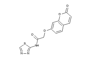 2-(2-ketochromen-7-yl)oxy-N-(1,3,4-thiadiazol-2-yl)acetamide