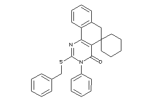 2-(benzylthio)-3-phenyl-spiro[6H-benzo[h]quinazoline-5,1'-cyclohexane]-4-one