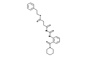 Image of 4-keto-4-[[2-(piperidine-1-carbonyl)phenyl]thiocarbamoylamino]butyric Acid Phenethyl Ester