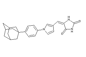 5-[[1-[4-(1-adamantyl)phenyl]pyrrol-3-yl]methylene]hydantoin