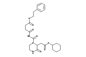 4-[[2-[2-(cyclohexoxy)-2-keto-ethyl]-3-keto-piperazine-1-carbothioyl]amino]-4-keto-butyric Acid Phenethyl Ester