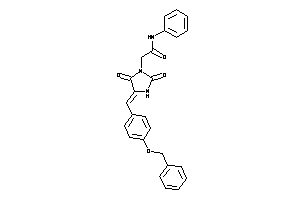 2-[4-(4-benzoxybenzylidene)-2,5-diketo-imidazolidin-1-yl]-N-phenyl-acetamide