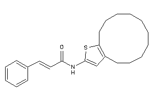 N-(4,5,6,7,8,9,10,11,12,13-decahydrocyclododeca[b]thiophen-2-yl)-3-phenyl-acrylamide