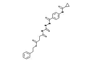4-[[[4-(cyclopropanecarbonylamino)benzoyl]amino]thiocarbamoylamino]-4-keto-butyric Acid Phenethyl Ester