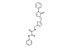 N-[[5-[(2-keto-1-phenyl-2-pyrrolin-3-ylidene)methyl]-2-furyl]methyl]-N'-phenyl-oxamide