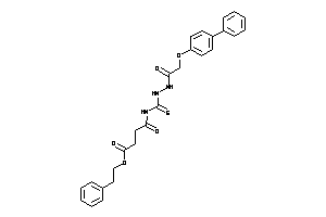 4-keto-4-[[[2-(4-phenylphenoxy)acetyl]amino]thiocarbamoylamino]butyric Acid Phenethyl Ester