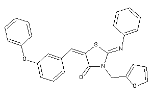 3-(2-furfuryl)-5-(3-phenoxybenzylidene)-2-phenylimino-thiazolidin-4-one