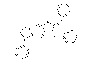 3-benzyl-5-[(5-phenyl-2-furyl)methylene]-2-phenylimino-thiazolidin-4-one