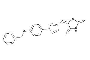 5-[[1-(4-benzoxyphenyl)pyrrol-3-yl]methylene]thiazolidine-2,4-quinone