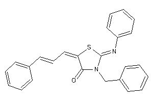 3-benzyl-5-cinnamylidene-2-phenylimino-thiazolidin-4-one