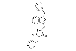 3-benzyl-5-[(1-benzylindol-3-yl)methylene]thiazolidine-2,4-quinone