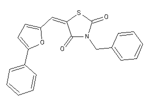 3-benzyl-5-[(5-phenyl-2-furyl)methylene]thiazolidine-2,4-quinone