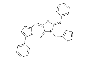 3-(2-furfuryl)-5-[(5-phenyl-2-furyl)methylene]-2-phenylimino-thiazolidin-4-one