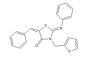 5-benzal-3-(2-furfuryl)-2-phenylimino-thiazolidin-4-one