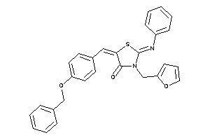 5-(4-benzoxybenzylidene)-3-(2-furfuryl)-2-phenylimino-thiazolidin-4-one