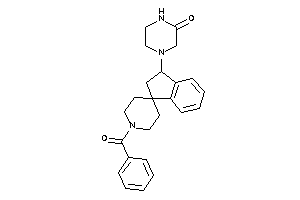 4-(1'-benzoylspiro[indane-3,4'-piperidine]-1-yl)piperazin-2-one