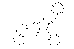 3-phenyl-2-phenylimino-5-piperonylidene-thiazolidin-4-one