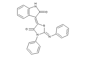 5-(2-ketoindolin-3-ylidene)-3-phenyl-2-phenylimino-thiazolidin-4-one