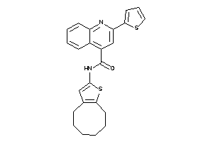 N-(4,5,6,7,8,9-hexahydrocycloocta[b]thiophen-2-yl)-2-(2-thienyl)cinchoninamide