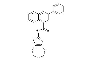 2-phenyl-N-(5,6,7,8-tetrahydro-4H-cyclohepta[b]thiophen-2-yl)cinchoninamide