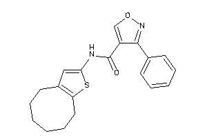 N-(4,5,6,7,8,9-hexahydrocycloocta[b]thiophen-2-yl)-3-phenyl-isoxazole-4-carboxamide