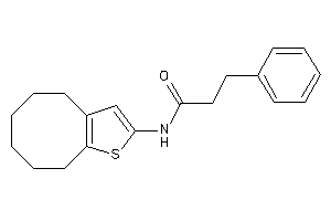 N-(4,5,6,7,8,9-hexahydrocycloocta[b]thiophen-2-yl)-3-phenyl-propionamide