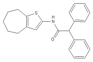 2,2-diphenyl-N-(5,6,7,8-tetrahydro-4H-cyclohepta[b]thiophen-2-yl)acetamide