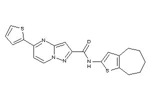 N-(5,6,7,8-tetrahydro-4H-cyclohepta[b]thiophen-2-yl)-5-(2-thienyl)pyrazolo[1,5-a]pyrimidine-2-carboxamide