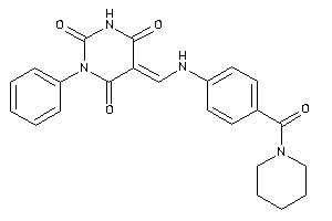 Image of 1-phenyl-5-[[4-(piperidine-1-carbonyl)anilino]methylene]barbituric Acid