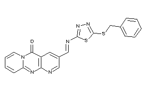 [5-(benzylthio)-1,3,4-thiadiazol-2-yl]iminomethylBLAHone