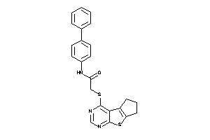 N-(4-phenylphenyl)-2-(BLAHylthio)acetamide