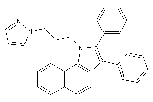 2,3-diphenyl-1-(3-pyrazol-1-ylpropyl)benzo[g]indole
