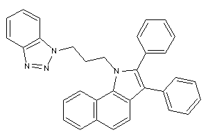 1-[3-(benzotriazol-1-yl)propyl]-2,3-diphenyl-benzo[g]indole