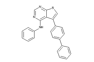 Phenyl-[5-(4-phenylphenyl)thieno[2,3-d]pyrimidin-4-yl]amine