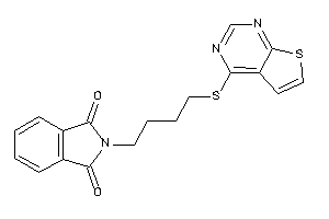 2-[4-(thieno[2,3-d]pyrimidin-4-ylthio)butyl]isoindoline-1,3-quinone