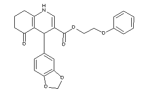 4-(1,3-benzodioxol-5-yl)-5-keto-4,6,7,8-tetrahydro-1H-quinoline-3-carboxylic Acid 2-phenoxyethyl Ester