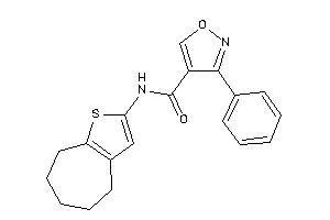 3-phenyl-N-(5,6,7,8-tetrahydro-4H-cyclohepta[b]thiophen-2-yl)isoxazole-4-carboxamide