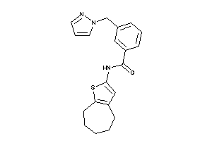 3-(pyrazol-1-ylmethyl)-N-(5,6,7,8-tetrahydro-4H-cyclohepta[b]thiophen-2-yl)benzamide