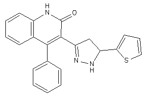 4-phenyl-3-[5-(2-thienyl)-2-pyrazolin-3-yl]carbostyril