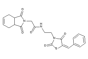 N-[2-(5-benzal-2,4-diketo-thiazolidin-3-yl)ethyl]-2-(1,3-diketo-3a,4,7,7a-tetrahydroisoindol-2-yl)acetamide