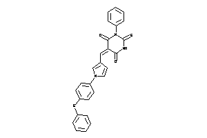 1-phenyl-5-[[1-[4-(phenylthio)phenyl]pyrrol-3-yl]methylene]-2-thioxo-hexahydropyrimidine-4,6-quinone