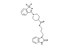 1-(1,1-diketo-1,2-benzothiazol-3-yl)isonipecot 3-(2-keto-3H-benzimidazol-1-yl)propyl Ester