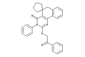 2-(phenacylthio)-3-phenyl-spiro[6H-benzo[h]quinazoline-5,1'-cyclopentane]-4-one